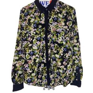 Floral urban outfitters long sleeve button up shirt